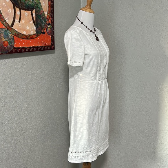 Boden white cotton dress size US4R in EUC - Picture 2 of 7